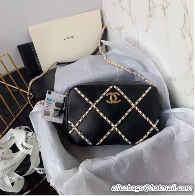 Good Quality Chanel cross-body bag AS2384 black & white