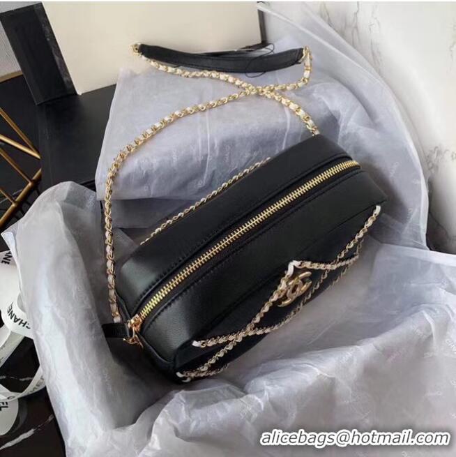 Good Quality Chanel cross-body bag AS2384 black & white