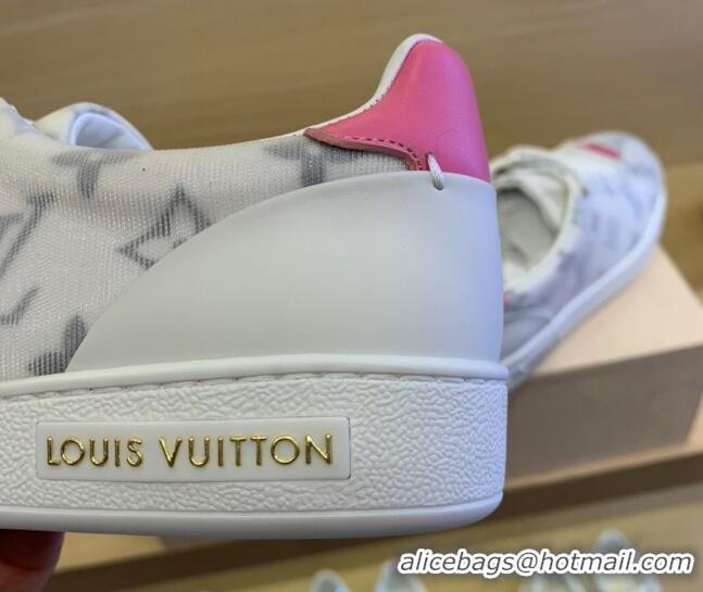 Best Price Louis Vuitton Frontrow Monogram Fabric Sneakers 1A8NX5 Pink