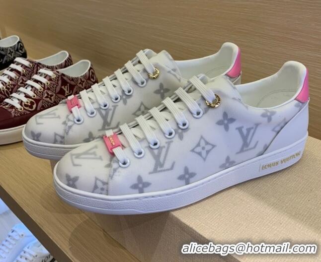 Best Price Louis Vuitton Frontrow Monogram Fabric Sneakers 1A8NX5 Pink