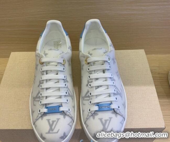 Top Quality Louis Vuitton Frontrow Monogram Fabric Sneakers 1A8NX5 Blue