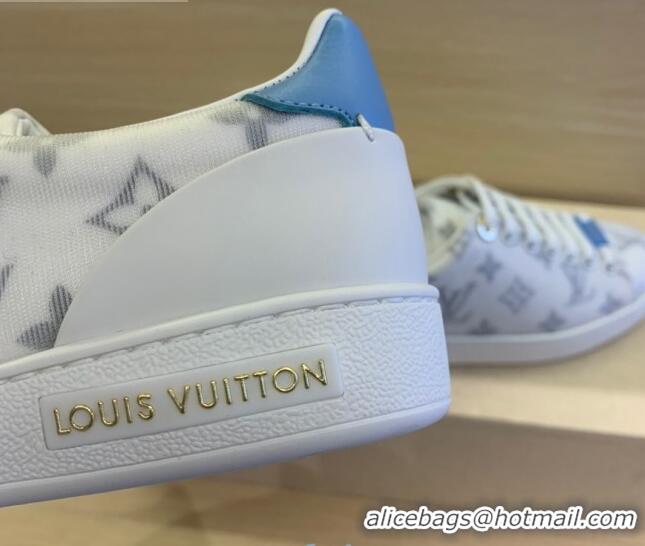 Top Quality Louis Vuitton Frontrow Monogram Fabric Sneakers 1A8NX5 Blue