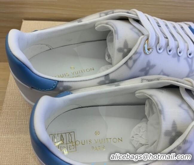 Top Quality Louis Vuitton Frontrow Monogram Fabric Sneakers 1A8NX5 Blue