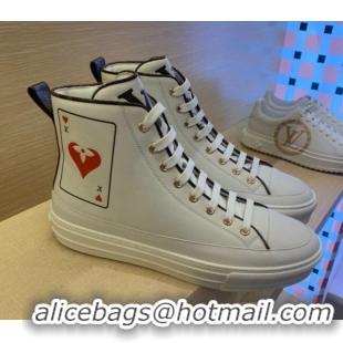 Best Quality Louis Vuitton Game On Stellar Sneaker Boots 1A8MR9 White