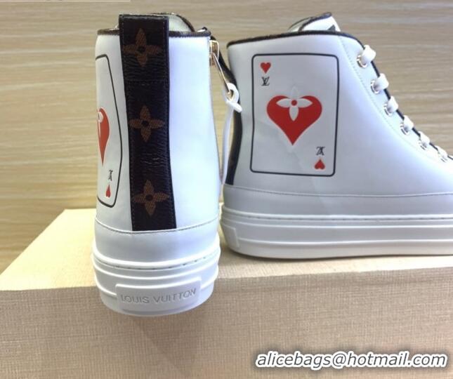 Best Quality Louis Vuitton Game On Stellar Sneaker Boots 1A8MR9 White