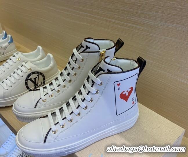 Best Quality Louis Vuitton Game On Stellar Sneaker Boots 1A8MR9 White