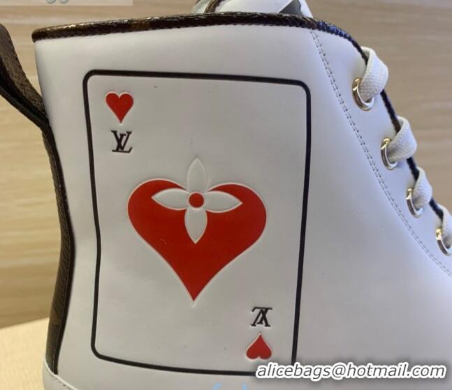 Best Quality Louis Vuitton Game On Stellar Sneaker Boots 1A8MR9 White