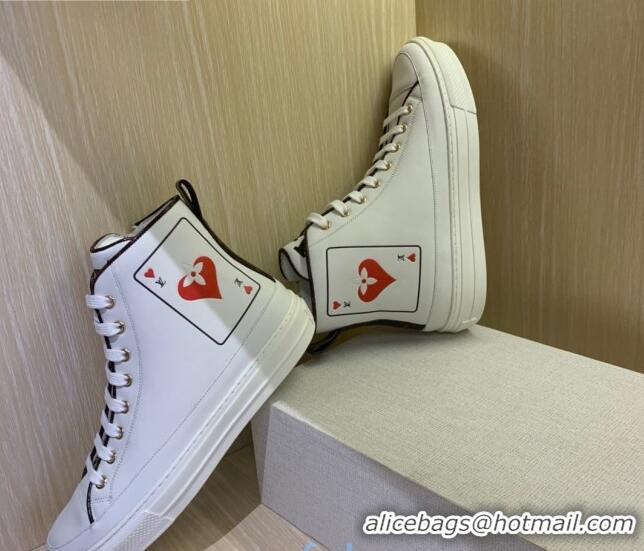 Best Quality Louis Vuitton Game On Stellar Sneaker Boots 1A8MR9 White