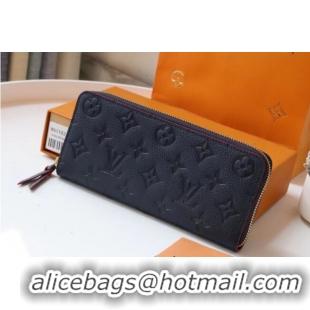 Best Quality Louis Vuitton Original Monogram Empreinte Wallet M60171 Navy Blue