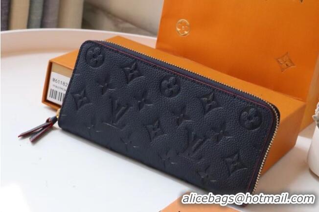 Best Quality Louis Vuitton Original Monogram Empreinte Wallet M60171 Navy Blue