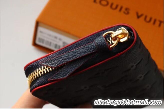 Best Quality Louis Vuitton Original Monogram Empreinte Wallet M60171 Navy Blue