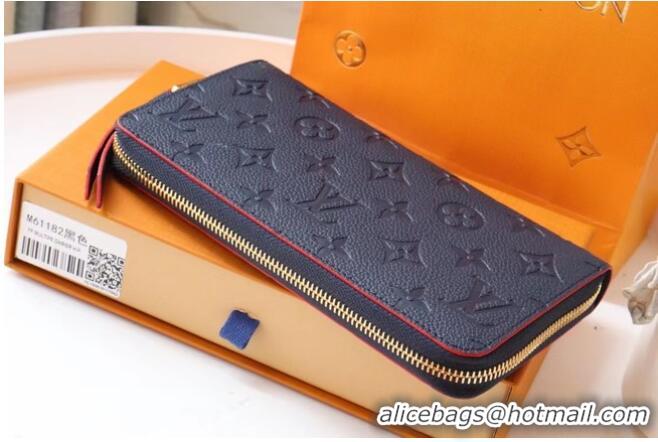 Good Taste Louis Vuitton Original Monogram Empreinte Wallet M60571 Navy Blue