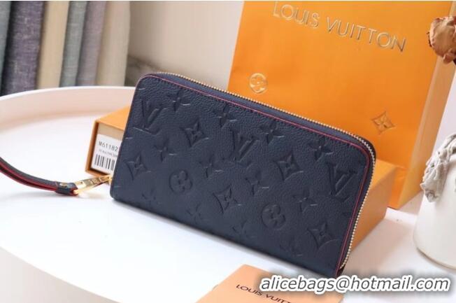 Good Taste Louis Vuitton Original Monogram Empreinte Wallet M60571 Navy Blue