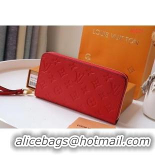 New Fashion Louis Vuitton Original Monogram Empreinte Wallet M60571 Red