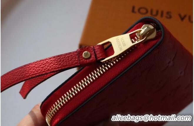 New Fashion Louis Vuitton Original Monogram Empreinte Wallet M60571 Red