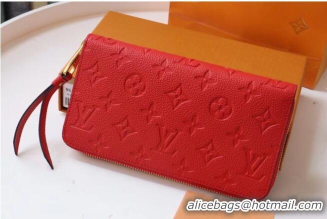 New Fashion Louis Vuitton Original Monogram Empreinte Wallet M60571 Red