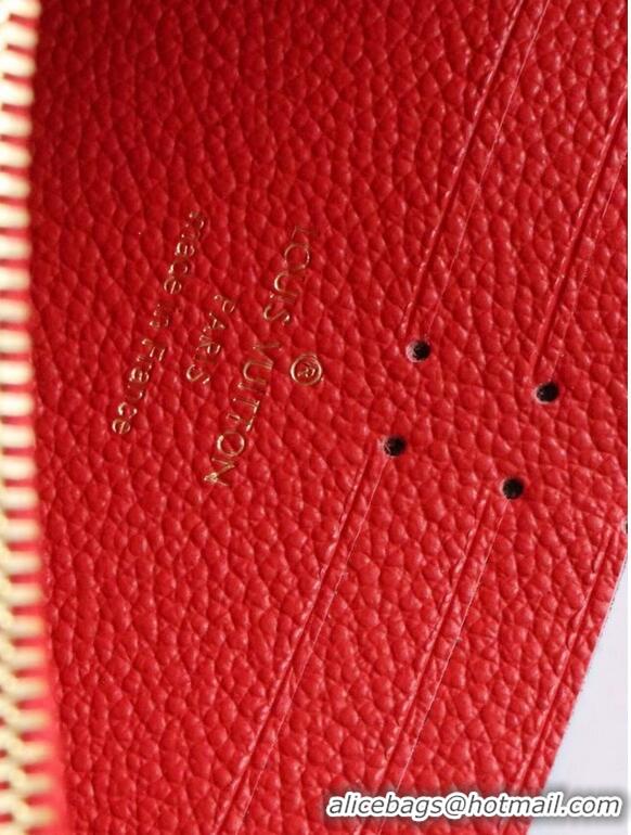 New Fashion Louis Vuitton Original Monogram Empreinte Wallet M60571 Red