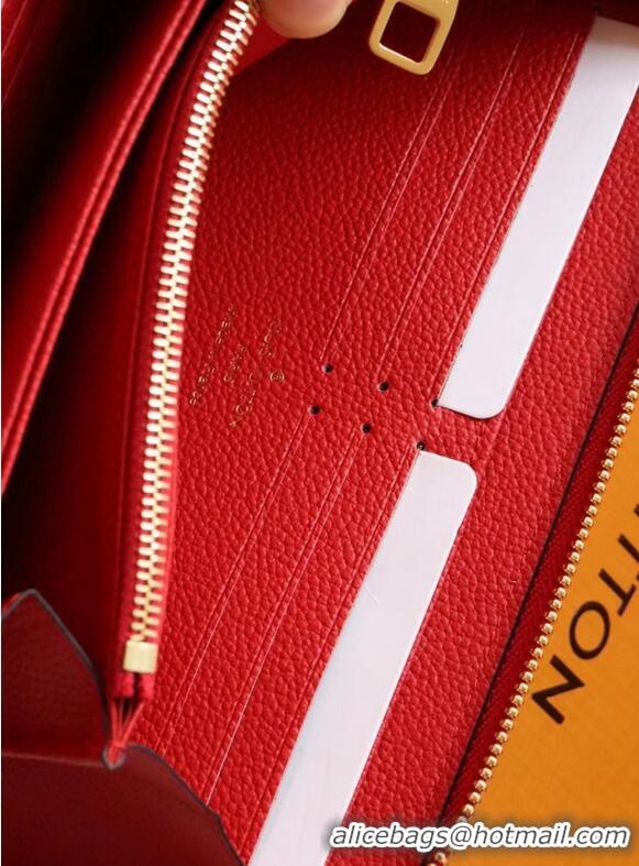 New Fashion Louis Vuitton Original Monogram Empreinte Wallet M60571 Red