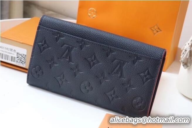 Well Crafted Louis Vuitton Original Monogram Empreinte Wallet M61182 Navy Blue