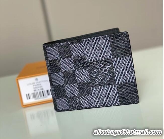 Famous Brand Louis vuitton Monogram Canvas Wallet N60434 grey