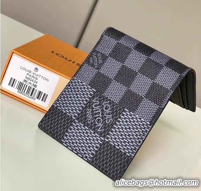 Famous Brand Louis vuitton Monogram Canvas Wallet N60434 grey