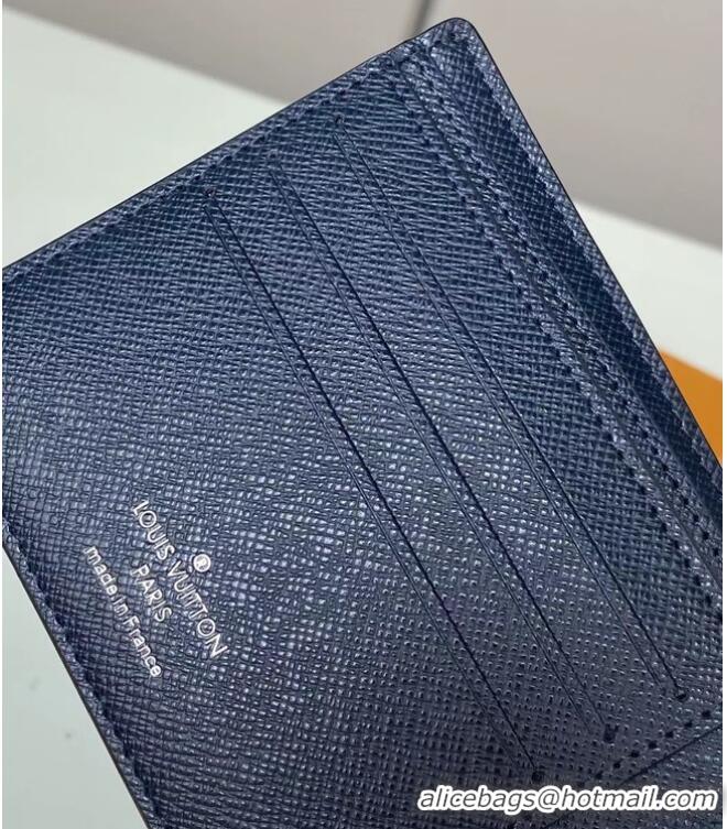 Grade Discount Louis vuitton Monogram Canvas Wallet N60434 blue