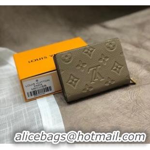 Famous Brand Louis Vuitton Original Monogram Empreinte CLEA WALLET M80152 Tourterelle Beige