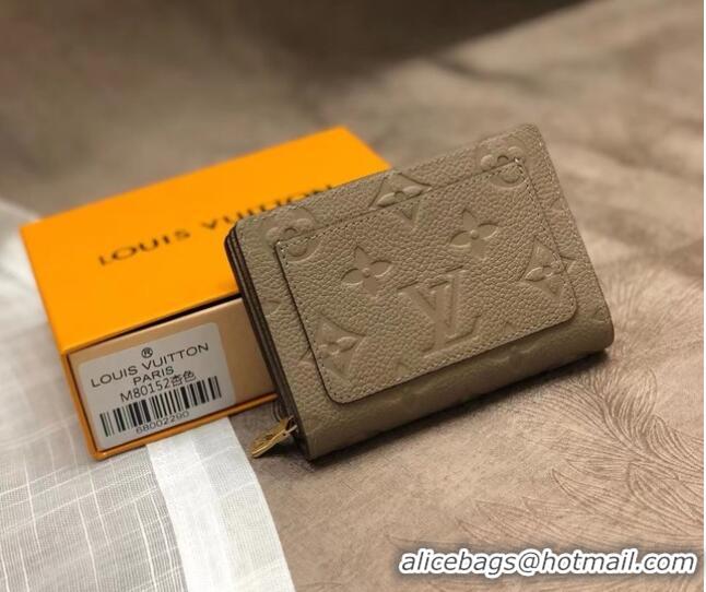 Famous Brand Louis Vuitton Original Monogram Empreinte CLEA WALLET M80152 Tourterelle Beige