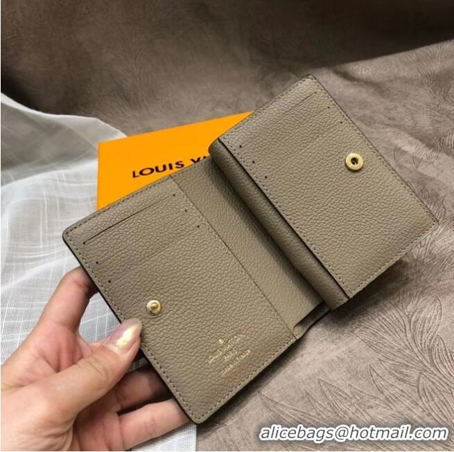 Famous Brand Louis Vuitton Original Monogram Empreinte CLEA WALLET M80152 Tourterelle Beige