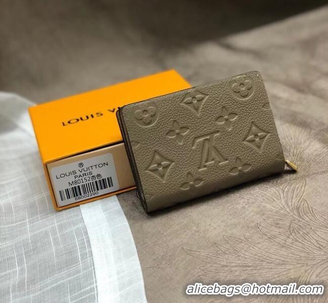 Famous Brand Louis Vuitton Original Monogram Empreinte CLEA WALLET M80152 Tourterelle Beige