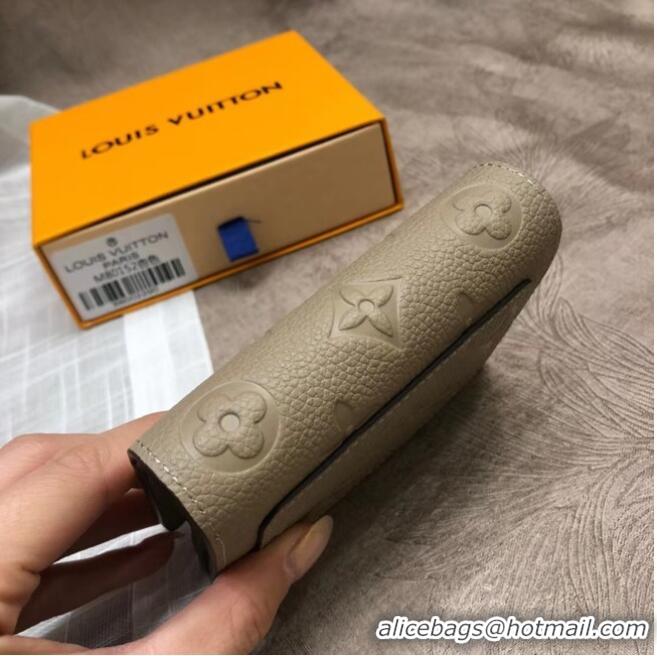 Famous Brand Louis Vuitton Original Monogram Empreinte CLEA WALLET M80152 Tourterelle Beige