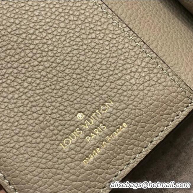 Famous Brand Louis Vuitton Original Monogram Empreinte CLEA WALLET M80152 Tourterelle Beige