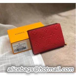 New Style Louis Vuitton Original Monogram Empreinte CLEA WALLET M80152 red