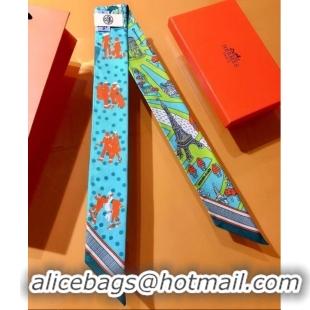 Famous Brand Hermes Twilly Small silk scarf H06360