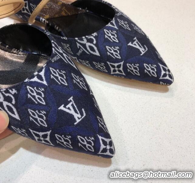 Popular Style Louis Vuitton Since 1854 Sofia Flat Mules 1A8NWP Blue