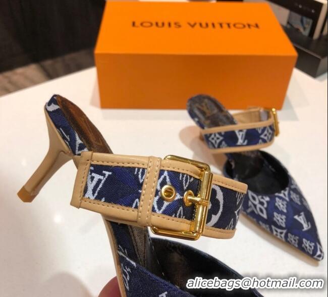 New Style Louis Vuitton Since 1854 Sofia Heel Mules 1A8NW9 Blue