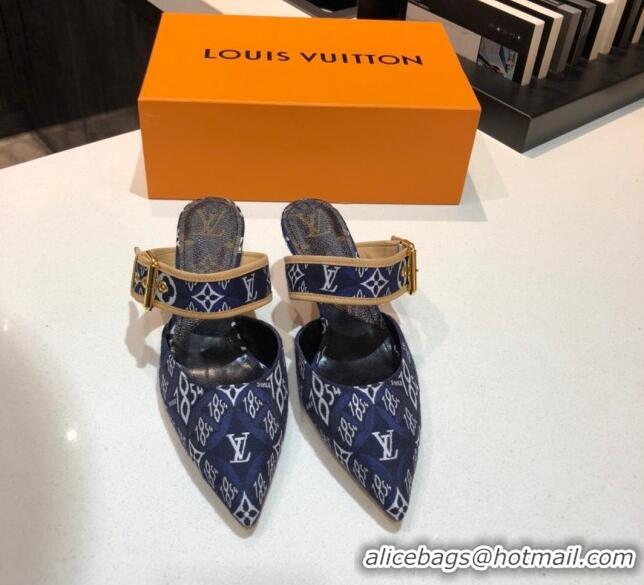 New Style Louis Vuitton Since 1854 Sofia Heel Mules 1A8NW9 Blue