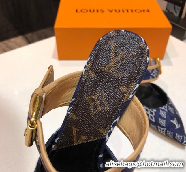 New Style Louis Vuitton Since 1854 Sofia Heel Mules 1A8NW9 Blue