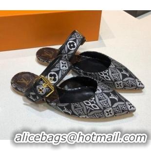 Best Price Louis Vuitton Since 1854 Sofia Flat Mules 1A8NWP Black