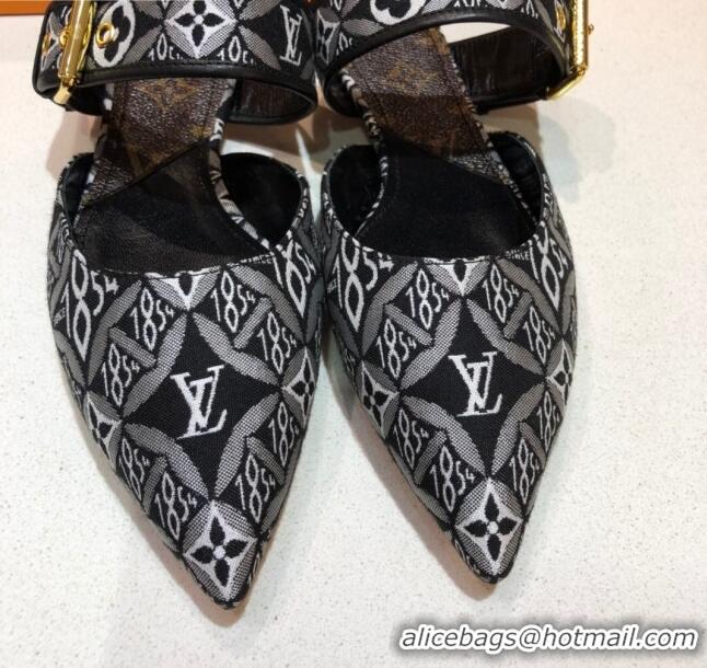 Best Price Louis Vuitton Since 1854 Sofia Flat Mules 1A8NWP Black