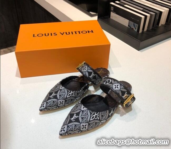 Best Price Louis Vuitton Since 1854 Sofia Flat Mules 1A8NWP Black