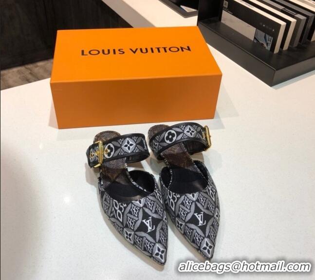 Best Price Louis Vuitton Since 1854 Sofia Flat Mules 1A8NWP Black