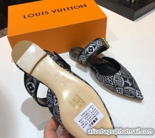 Best Price Louis Vuitton Since 1854 Sofia Flat Mules 1A8NWP Black