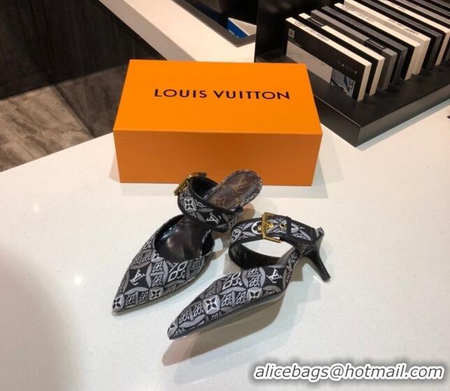 Top Design Louis Vuitton Since 1854 Sofia Heel Mules 1A8NW9 Black