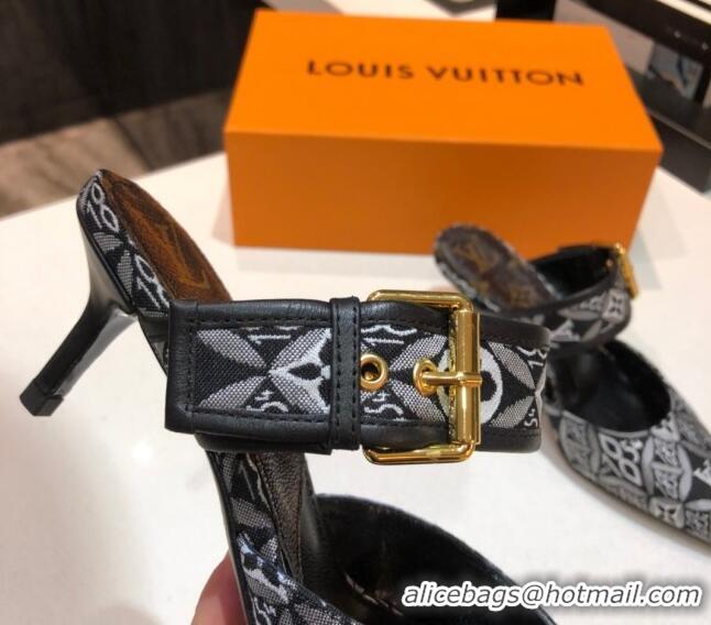 Top Design Louis Vuitton Since 1854 Sofia Heel Mules 1A8NW9 Black