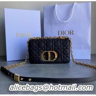 Well Crafted Dior SMALL DIOR CARO BAG Black Soft Cannage Calfskin M9241