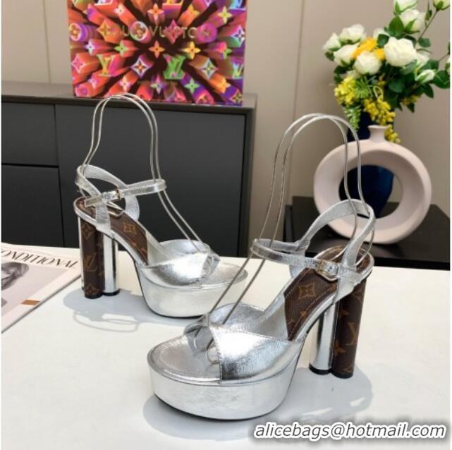 Duplicate Louis Vuitton Podium Platform Sandal 012673 Silver