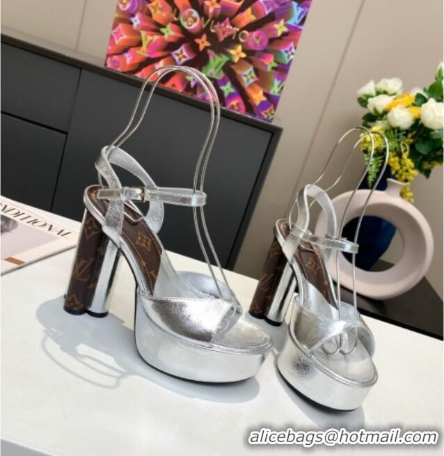 Duplicate Louis Vuitton Podium Platform Sandal 012673 Silver