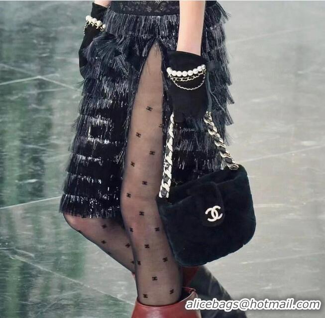 Top Quality Chanel CC Mesh Tights C2419 Black