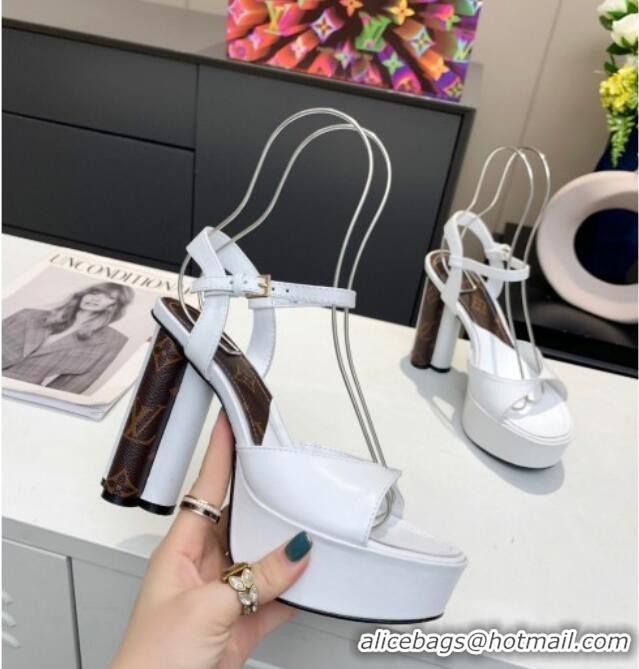 Pretty Style Louis Vuitton Podium Platform Sandal 012677 White